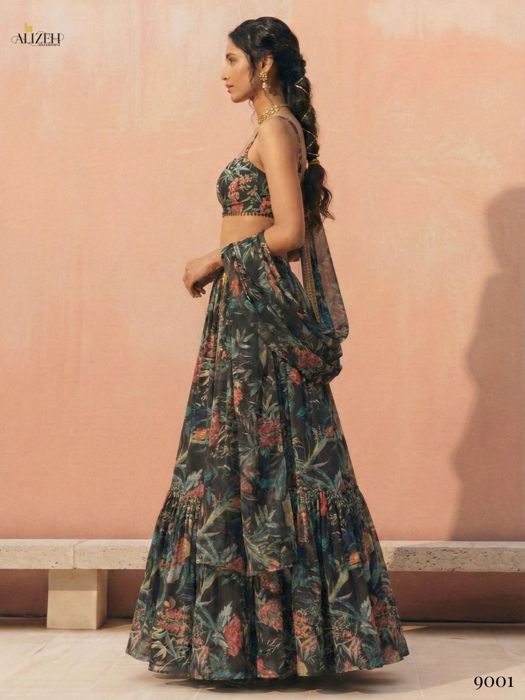 ALIZEH PRESENT FLORENCE READYMADE LEHENGA CHOLI SERIES 9001- 9002 7