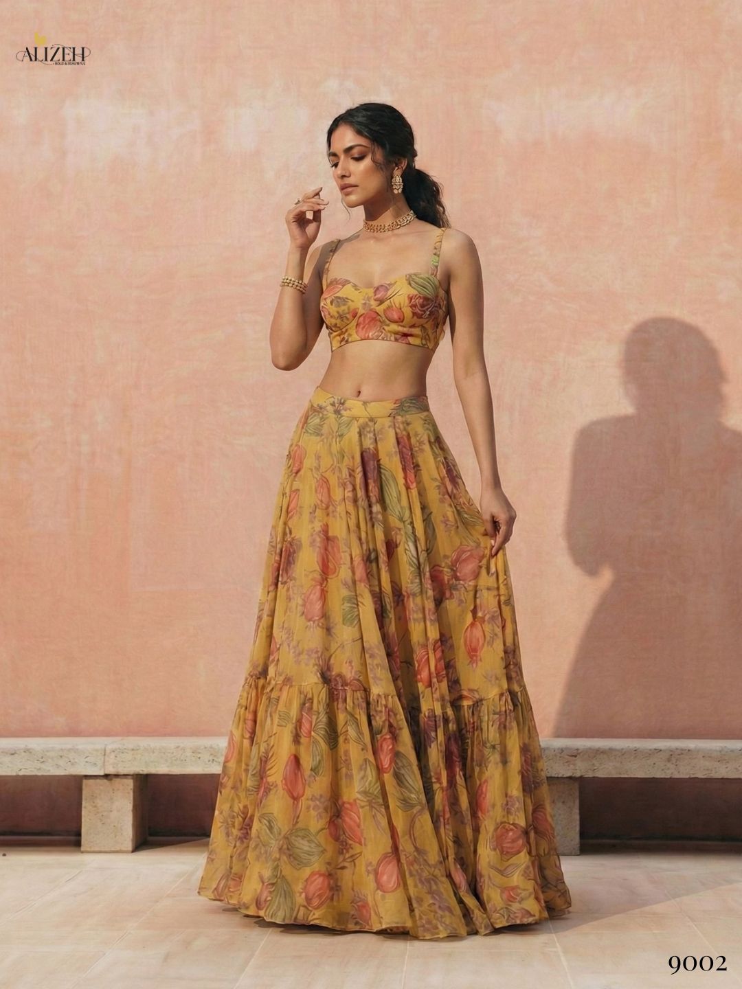 ALIZEH PRESENT FLORENCE READYMADE LEHENGA CHOLI SERIES 9001- 9002 6