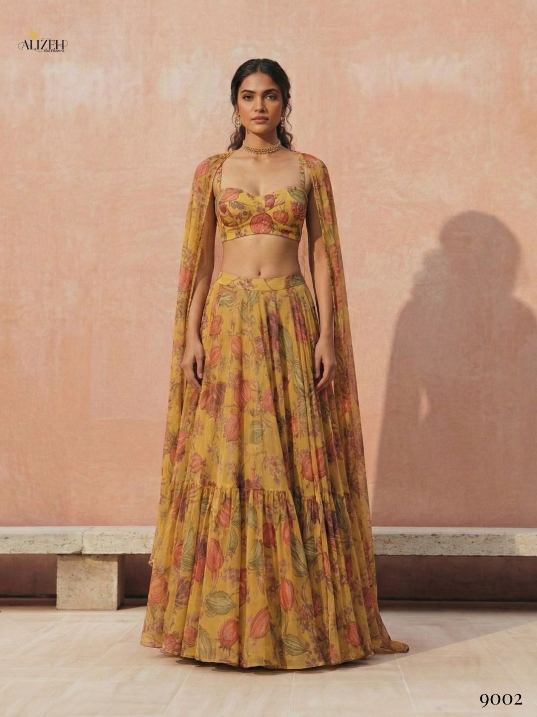 ALIZEH PRESENT FLORENCE READYMADE LEHENGA CHOLI SERIES 9001- 9002 5