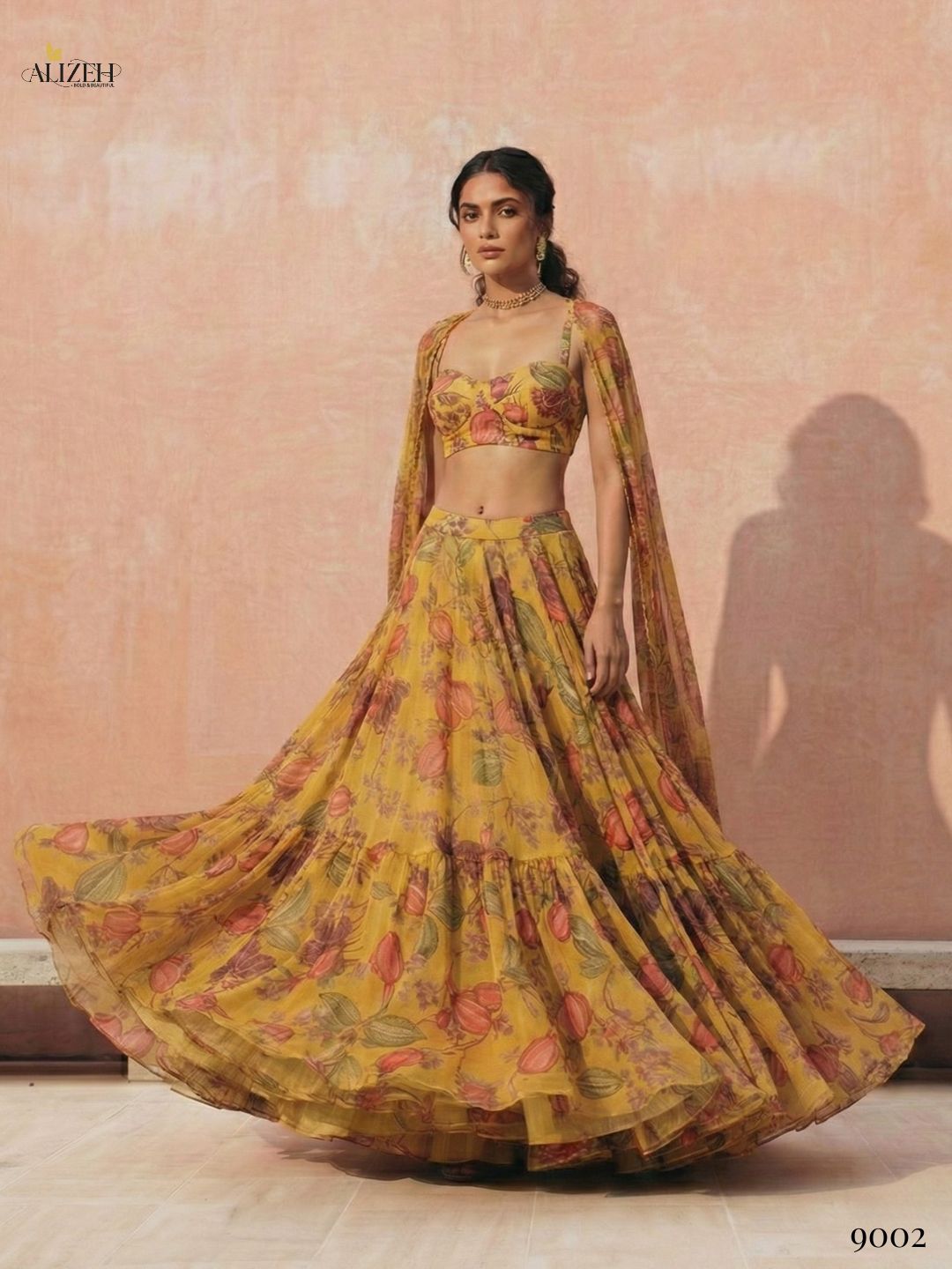 ALIZEH PRESENT FLORENCE READYMADE LEHENGA CHOLI SERIES 9001- 9002 3