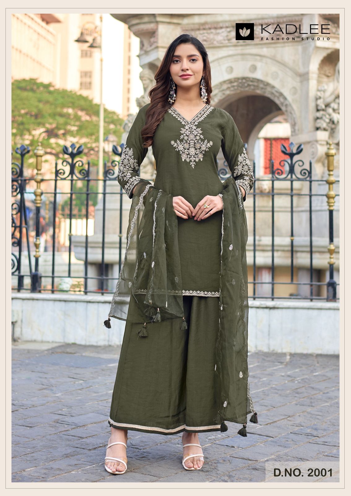 KADLEE PRESENT GORI 3 PCS READYMADE KURTI SERIES 2001-2004 6