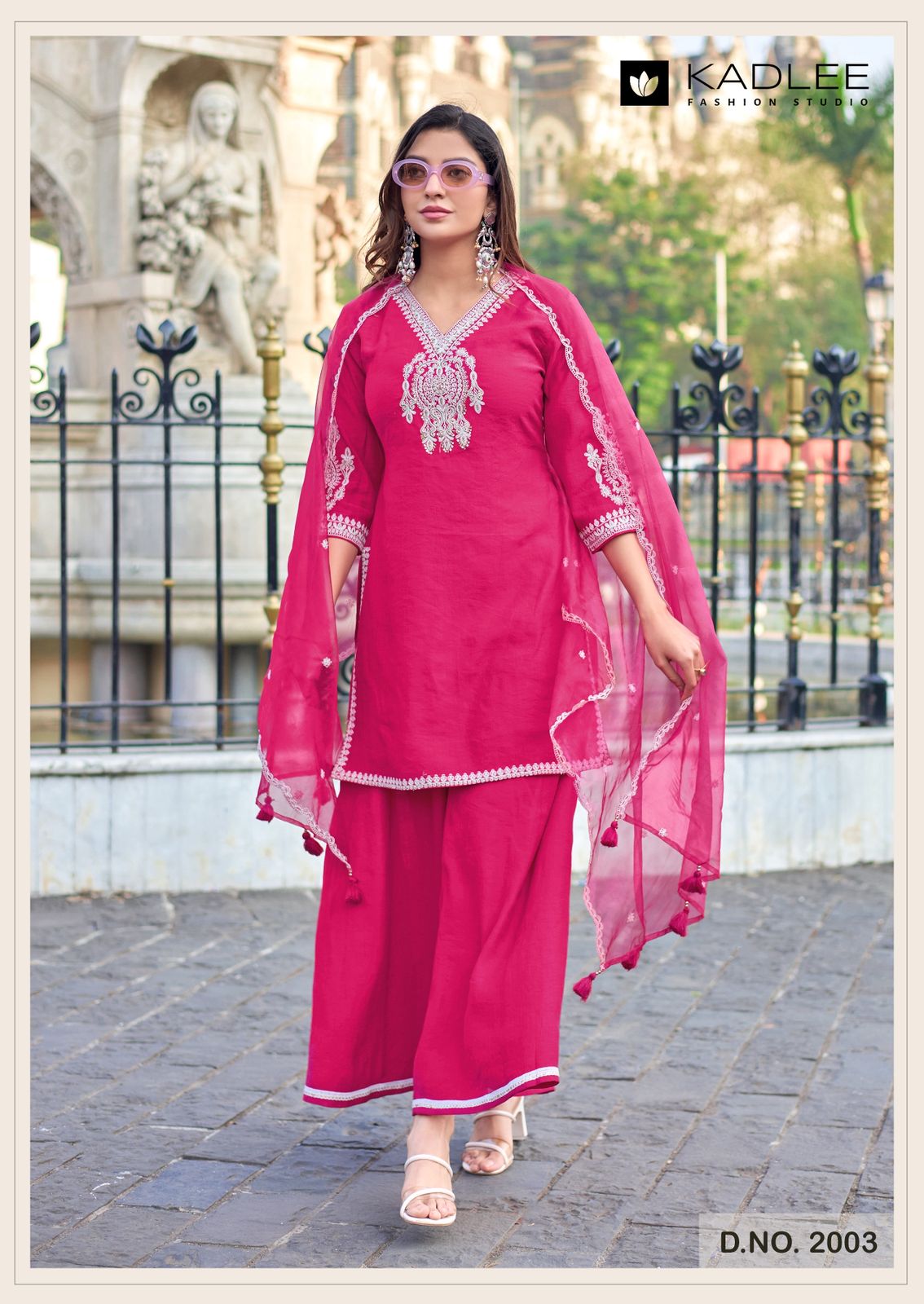 KADLEE PRESENT GORI 3 PCS READYMADE KURTI SERIES 2001-2004 5