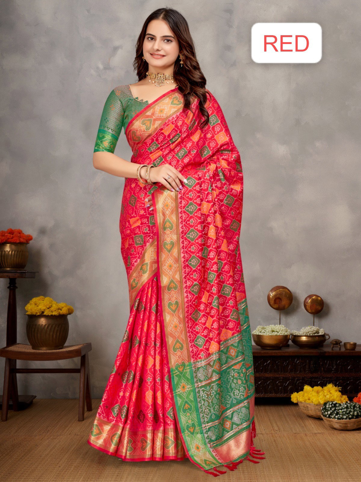 Grand Launching Special Ikkat Patola Silk Catalogue In The Market 8
