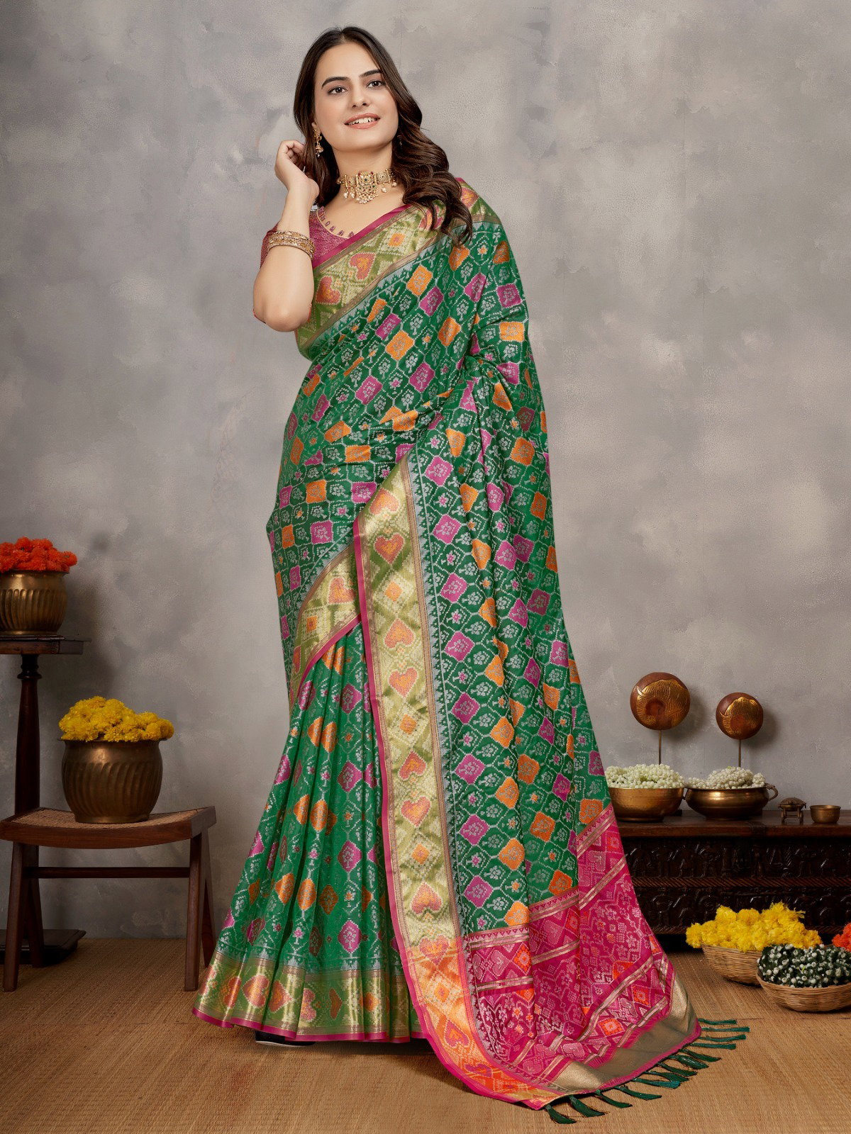 Grand Launching Special Ikkat Patola Silk Catalogue In The Market 7