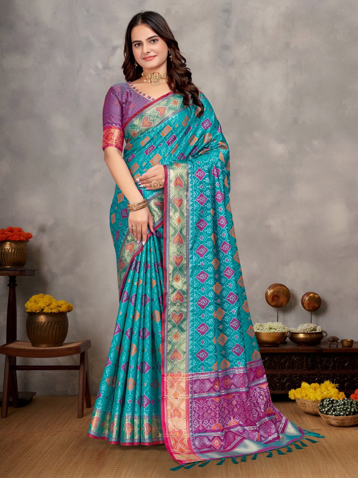 Grand Launching Special Ikkat Patola Silk Catalogue In The Market 2