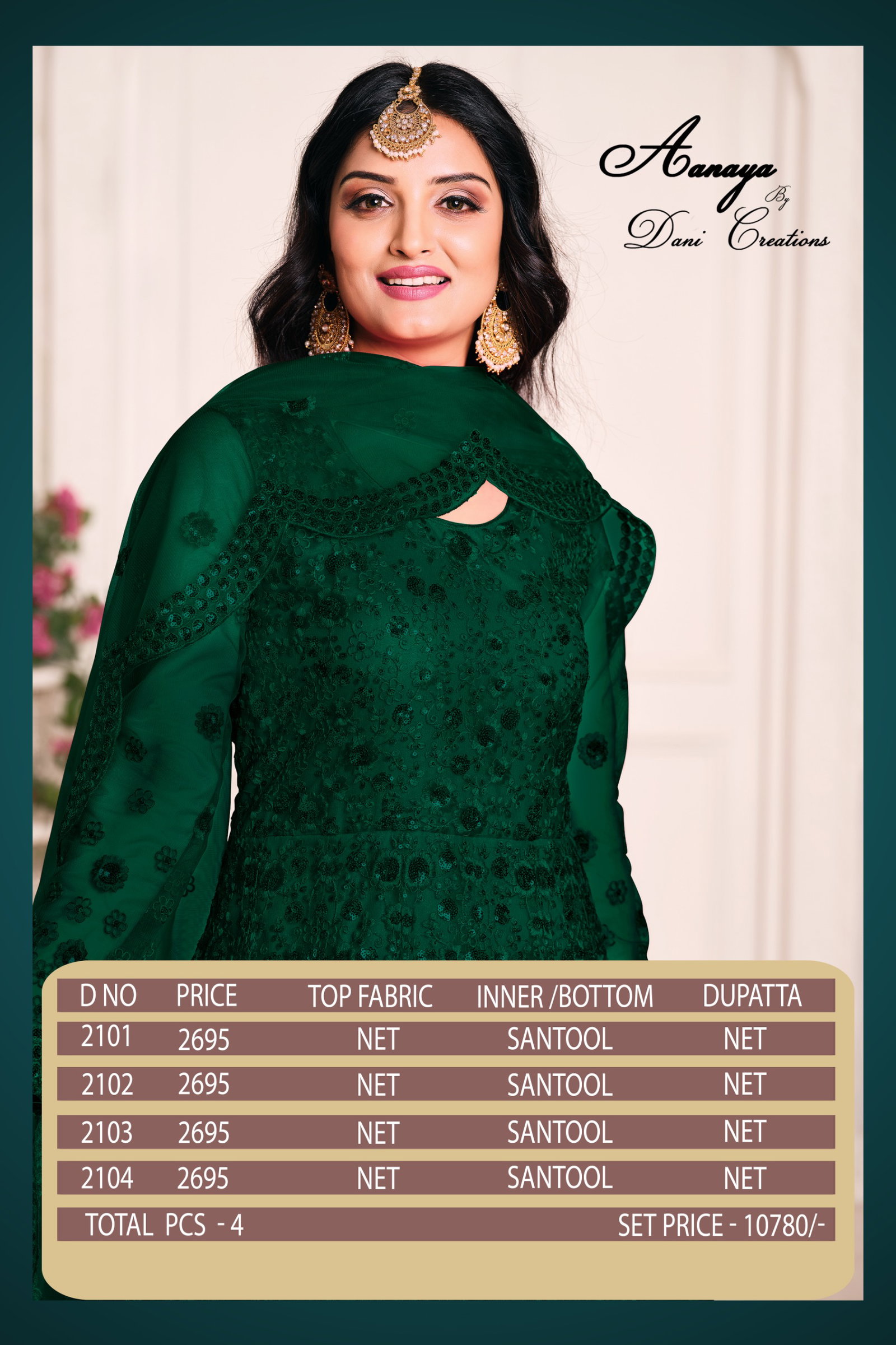 AANAYA 2101-2104  SERIES FREE SIZE FULL LENGTH GOWN 2