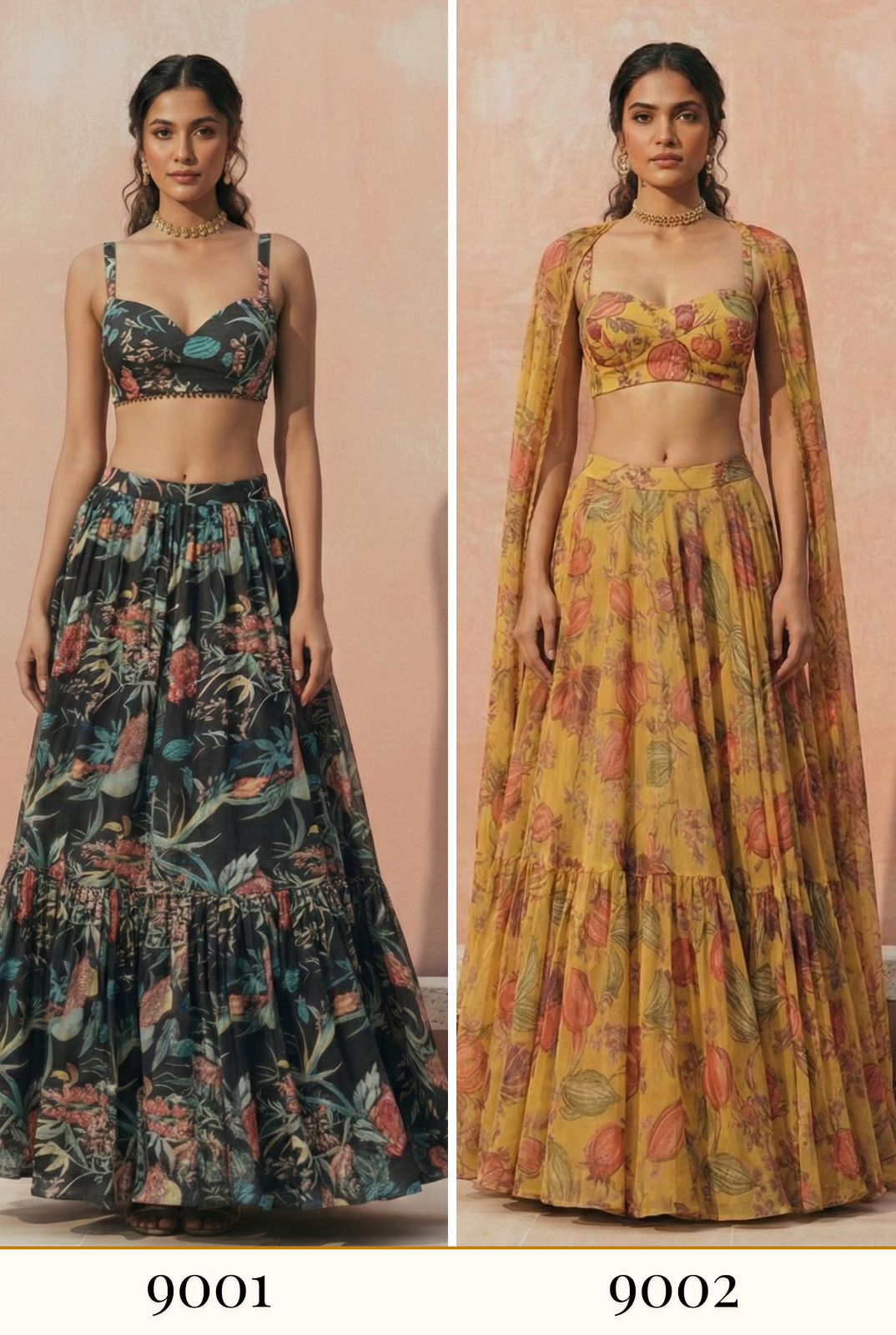 ALIZEH PRESENT FLORENCE READYMADE LEHENGA CHOLI SERIES 9001- 9002 1