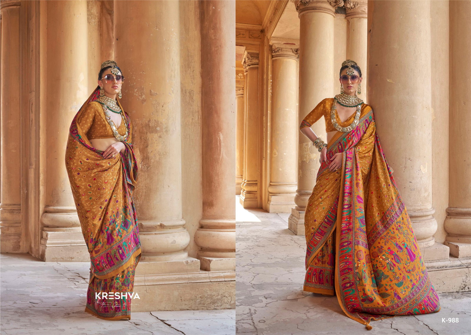 Kreshva  Present  Nakshatra printed saree series 987 TO 992 8