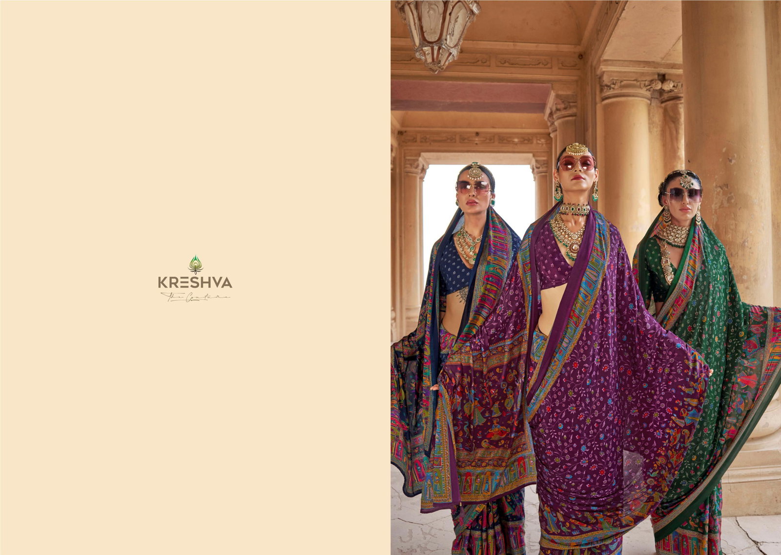 Kreshva  Present  Nakshatra printed saree series 987 TO 992 6