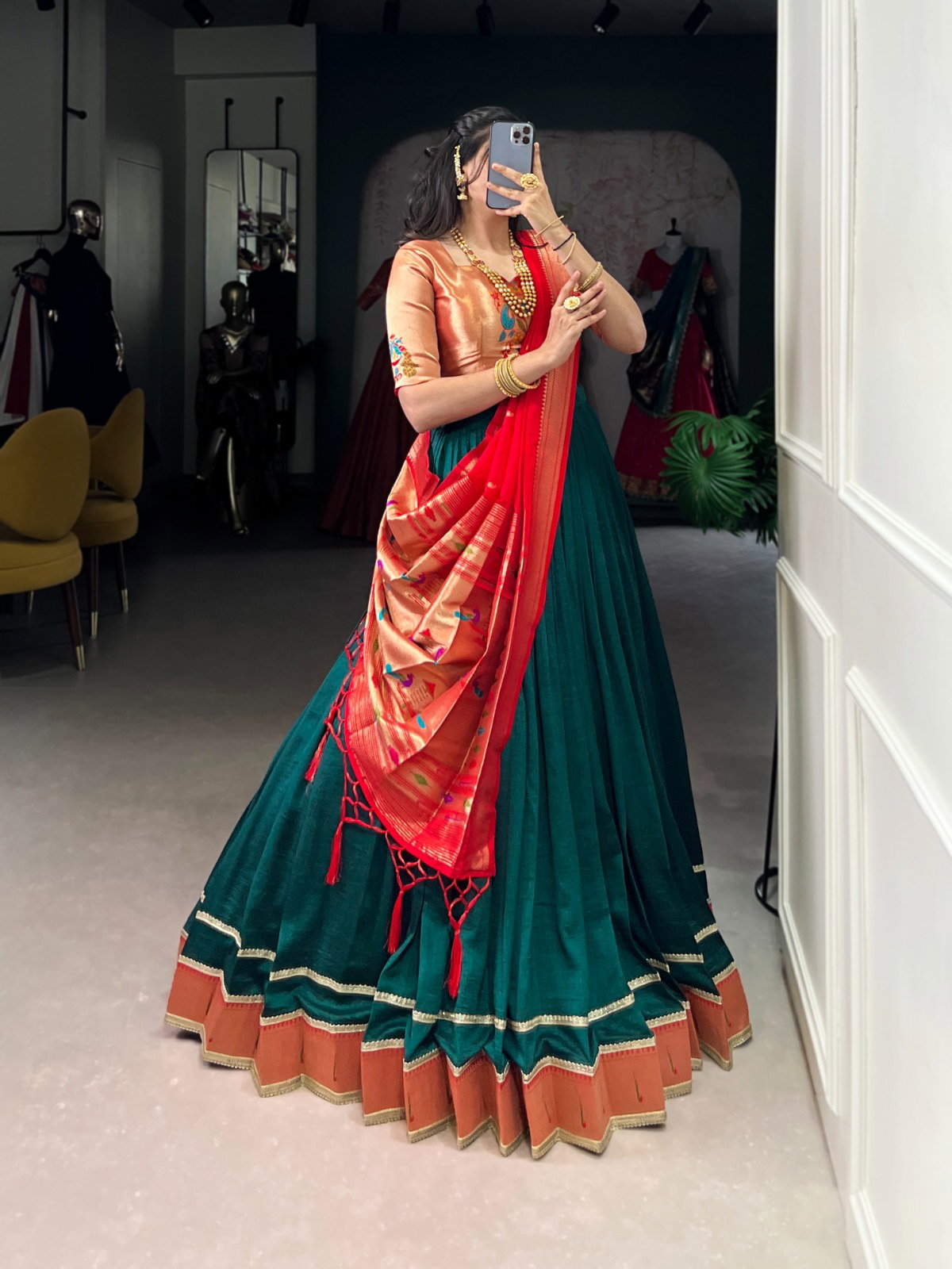 PAITHANI  LEHENGA CHOLI SET 5