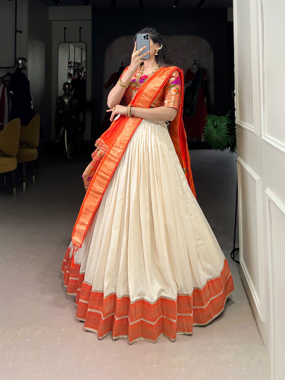 PAITHANI  LEHENGA CHOLI SET 4
