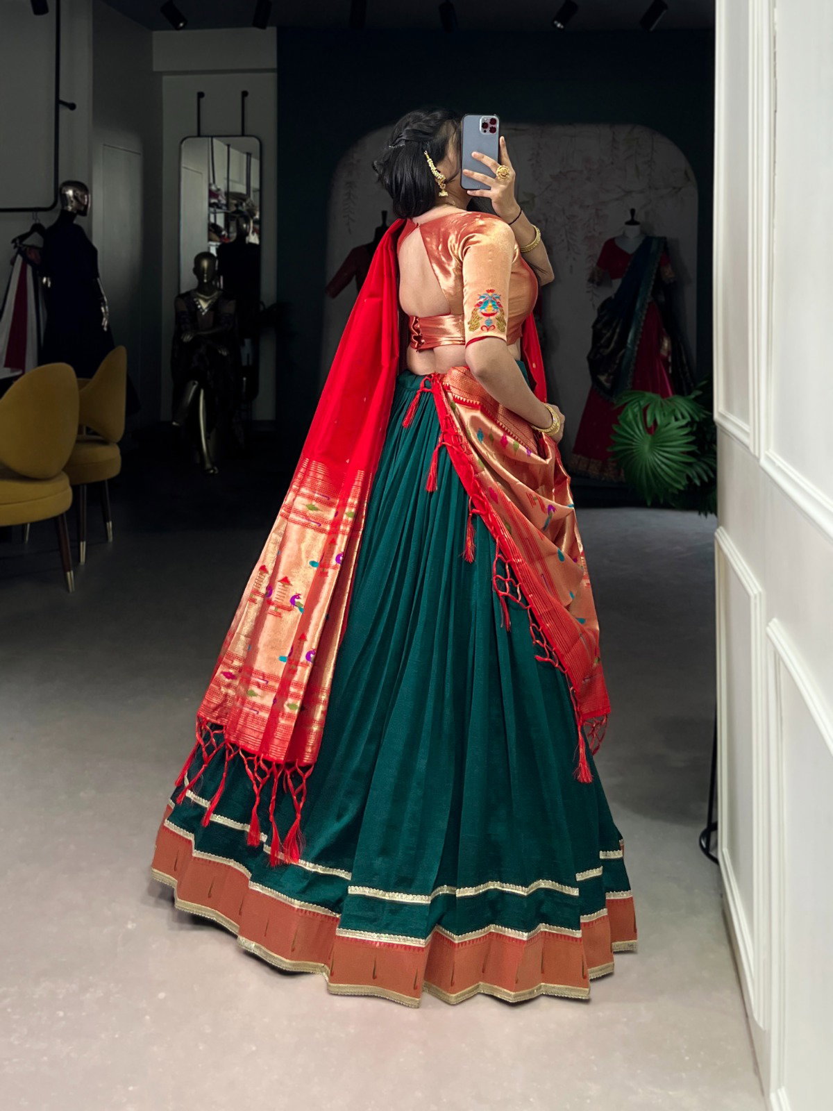 PAITHANI  LEHENGA CHOLI SET 3