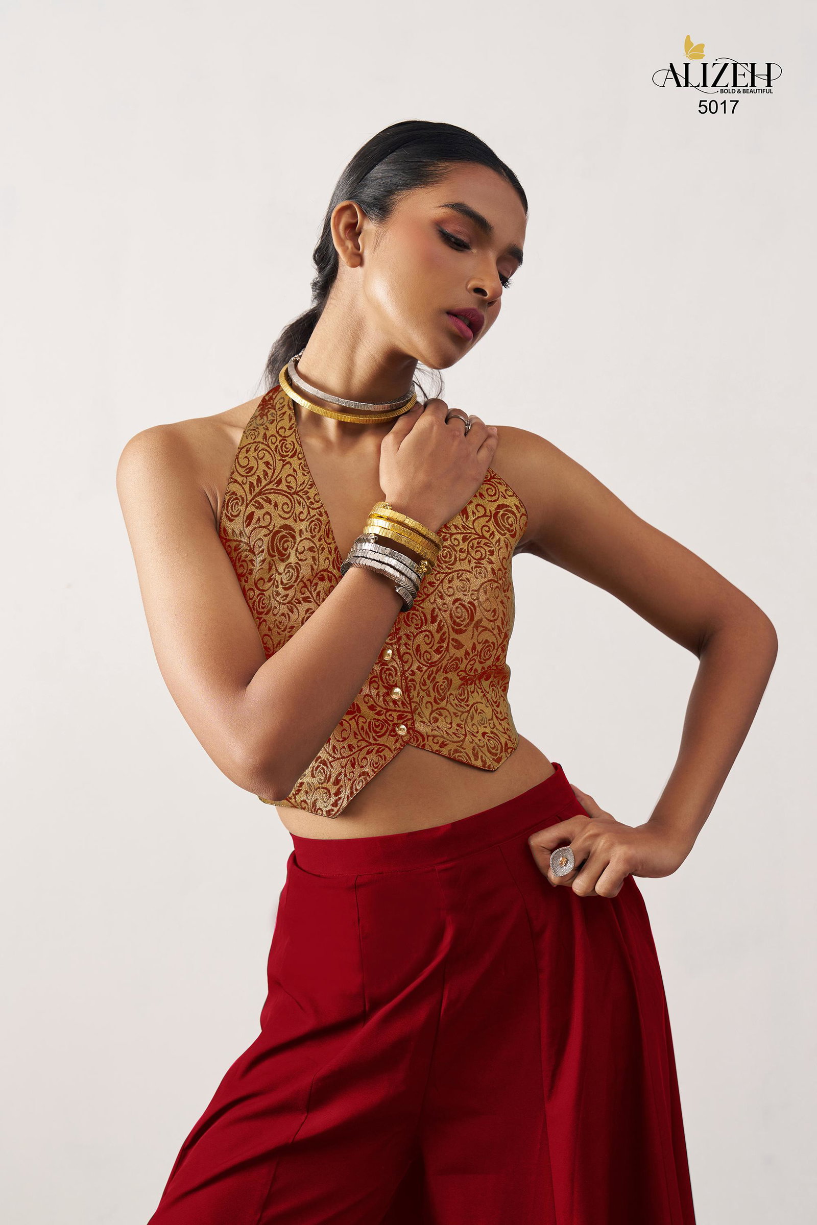 ALIZEH PRESENT STARLET CORDSET READYMADE COLLCETION SERIES 5016-5019 12