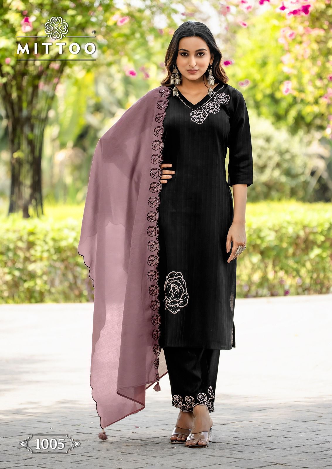 MITTO ELITE 3 PCS READYMADE HAND WOK KURTI SERIES1001-1006 7