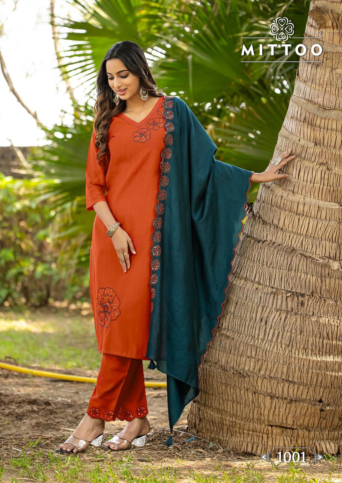 MITTO ELITE 3 PCS READYMADE HAND WOK KURTI SERIES1001-1006 6