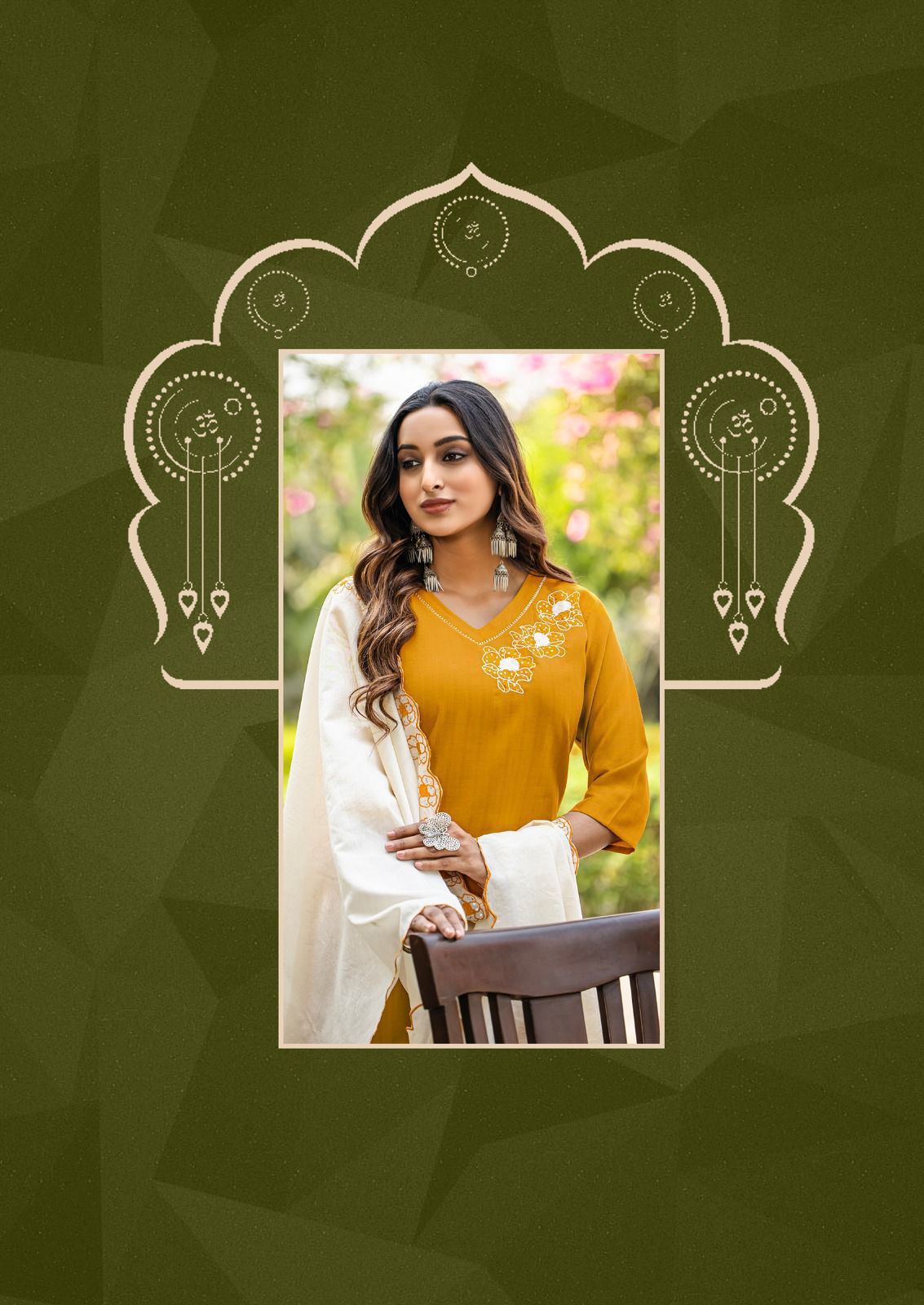 MITTO ELITE 3 PCS READYMADE HAND WOK KURTI SERIES1001-1006 3