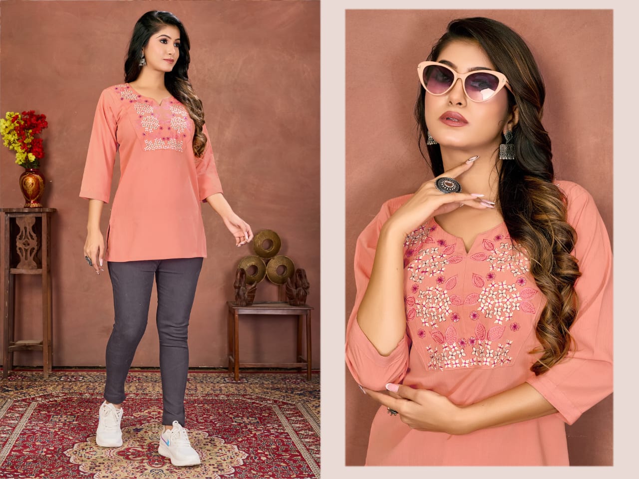 MOKSH PRESENT NIKKI VOL 02 SHORT TOP STYLE SERIES 405-408 2
