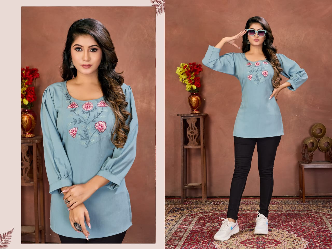MOKSH PRESENT NIKKI VOL 02 SHORT TOP STYLE SERIES 405-408 4