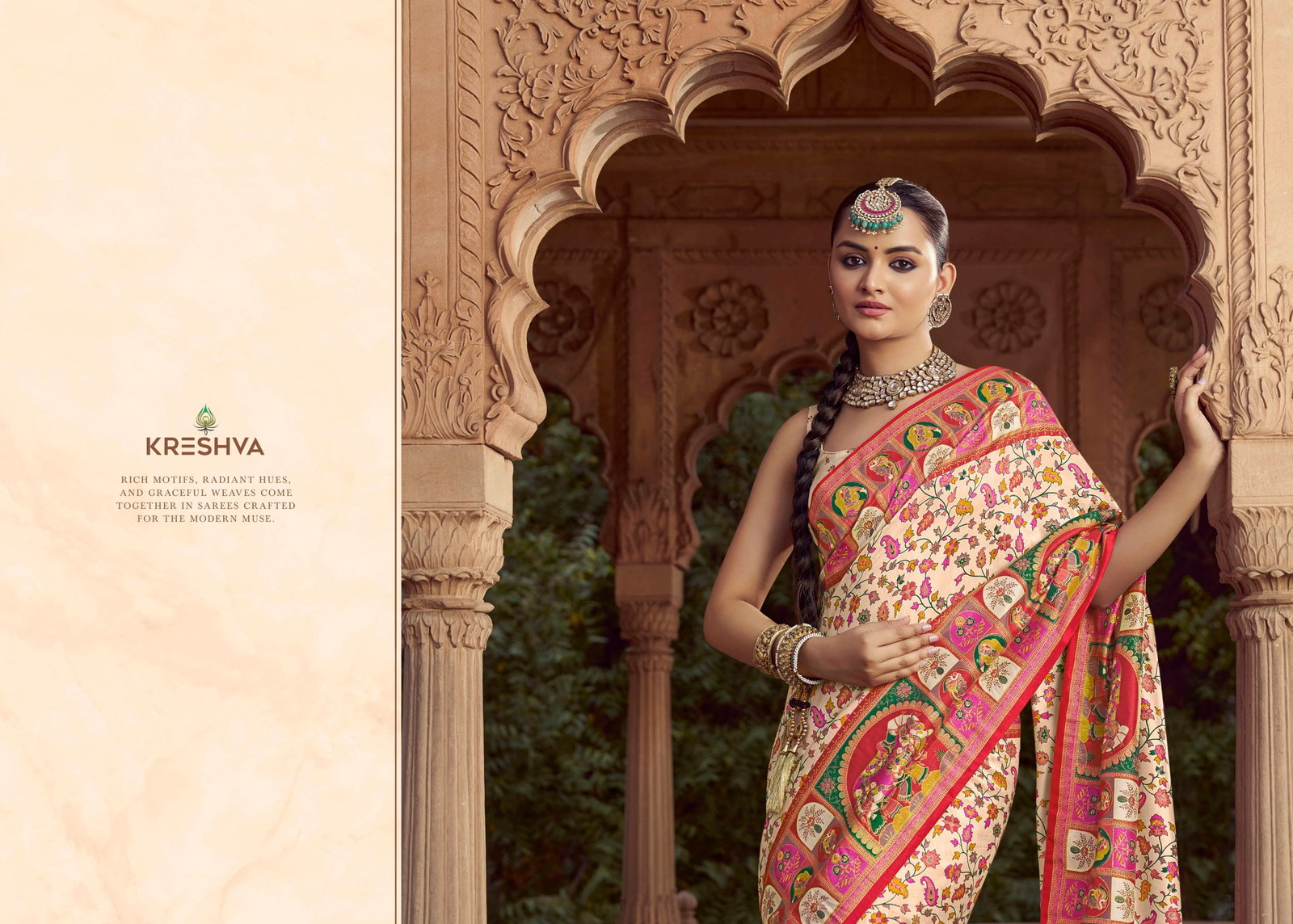 KRESHAVA PRSENT CHAKORI  SAREE  SERIES  7066 to 7074 11