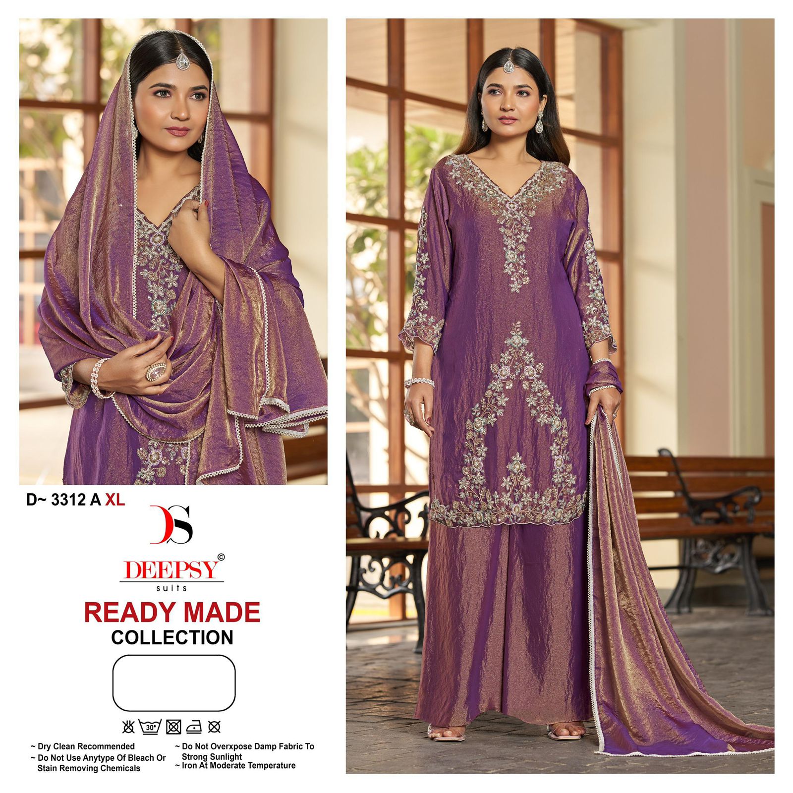 DEEPSY PRESENT READYMADE PAKISTANI  SUITS  WITH BEATS WORK SERIES D 3212 2