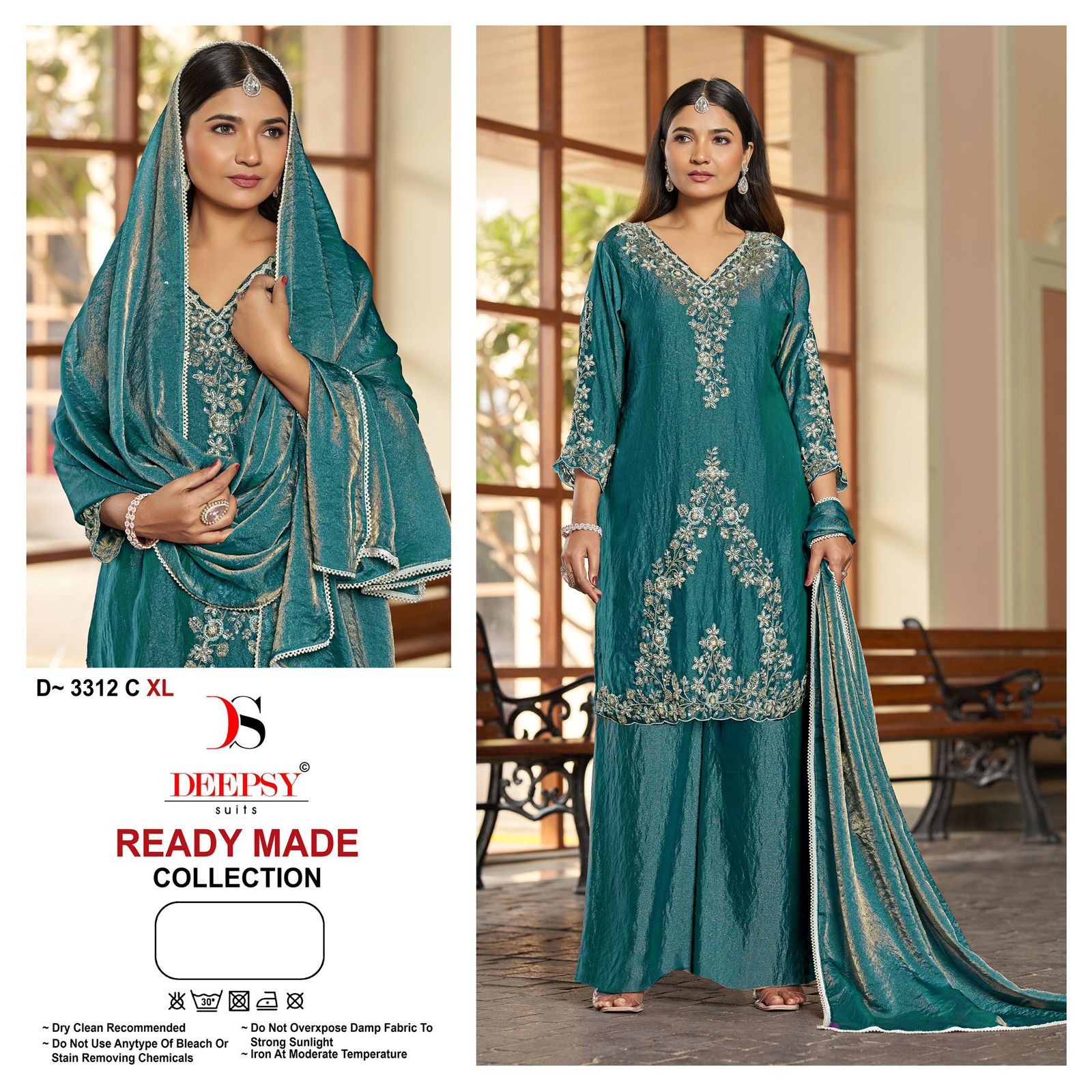 DEEPSY PRESENT READYMADE PAKISTANI  SUITS  WITH BEATS WORK SERIES D 3212 3