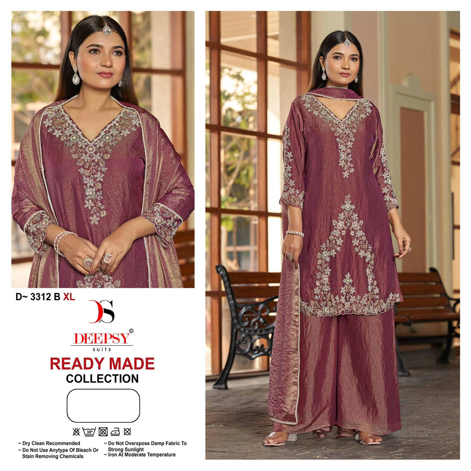 DEEPSY PRESENT READYMADE PAKISTANI  SUITS  WITH BEATS WORK SERIES D 3212 1