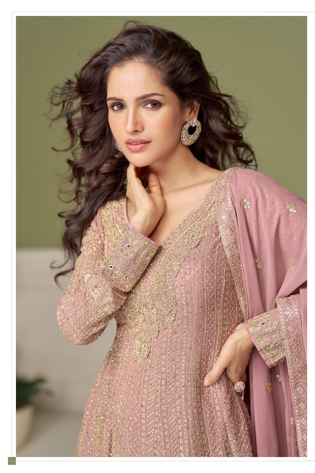 GULKAYRA DESIGNER PRESENT GLAMOUR SERIES  7557-7559 WITH PLAZZO STYLE 4