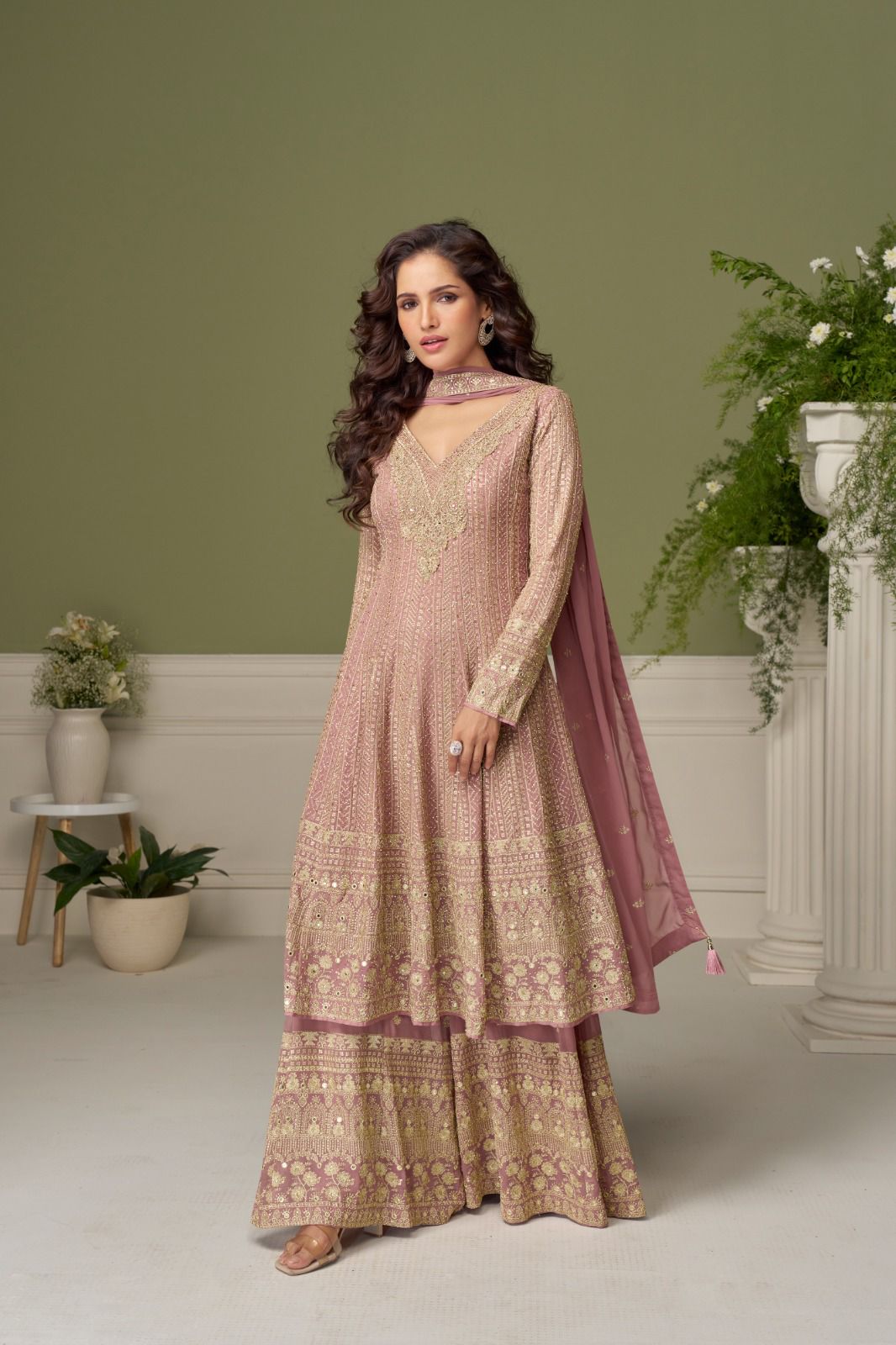 GULKAYRA DESIGNER PRESENT GLAMOUR SERIES  7557-7559 WITH PLAZZO STYLE 3