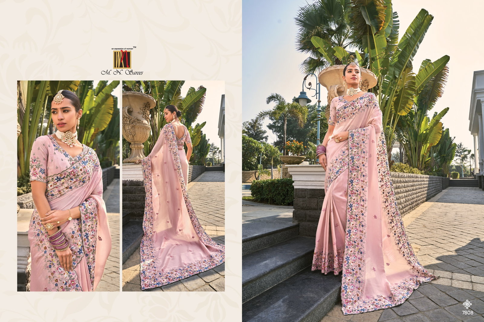 M.N  Present Shahi Poshak Vol-3 Designer Fancy Saree for Wedding series 7801 to 7809 7