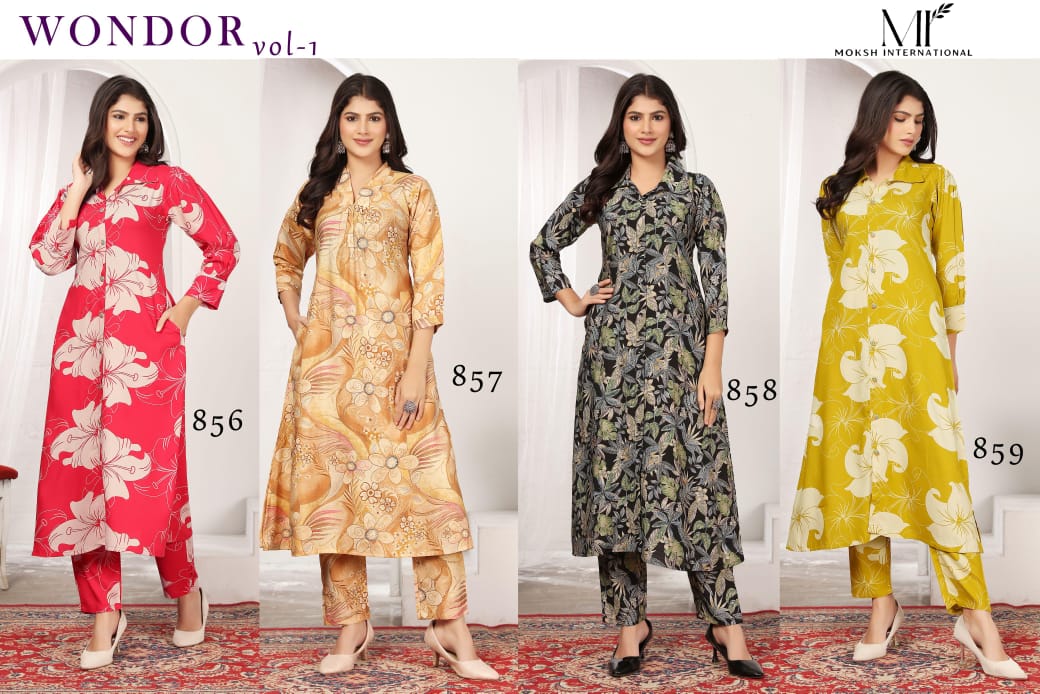 Moksh international present Elegant Co-Ord Cord Set for Women Wonder vol 01 4