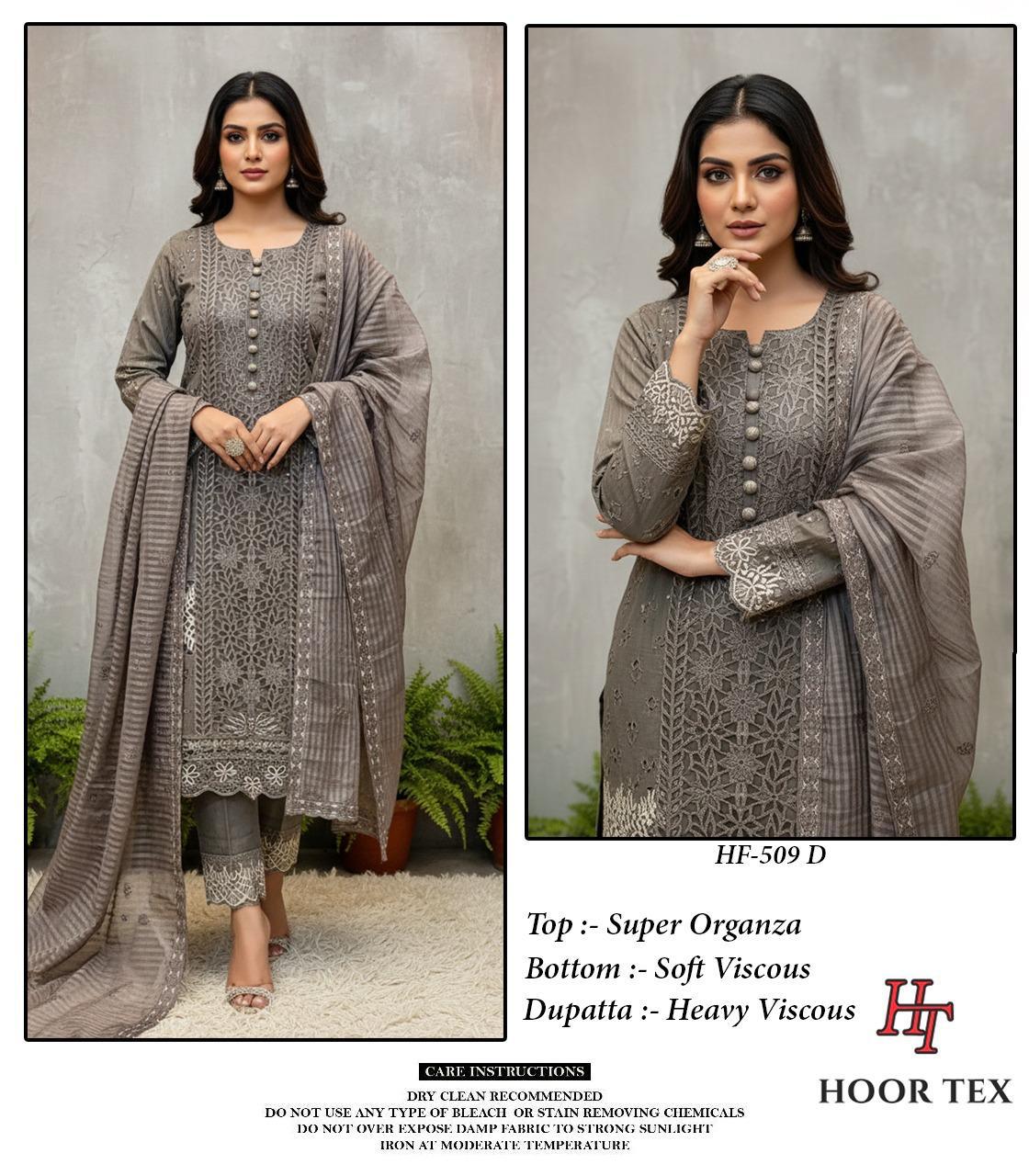 HOOR TEX PRESENT PAKISTANI READYMADE SALWAR SUIT SERIES 509 A TO D 6