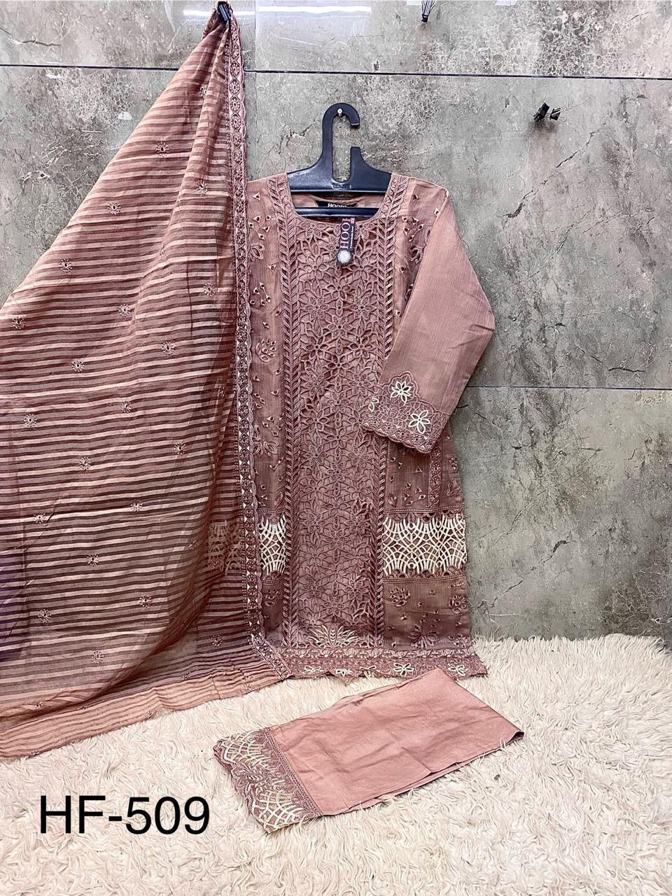 HOOR TEX PRESENT PAKISTANI READYMADE SALWAR SUIT SERIES 509 A TO D 5