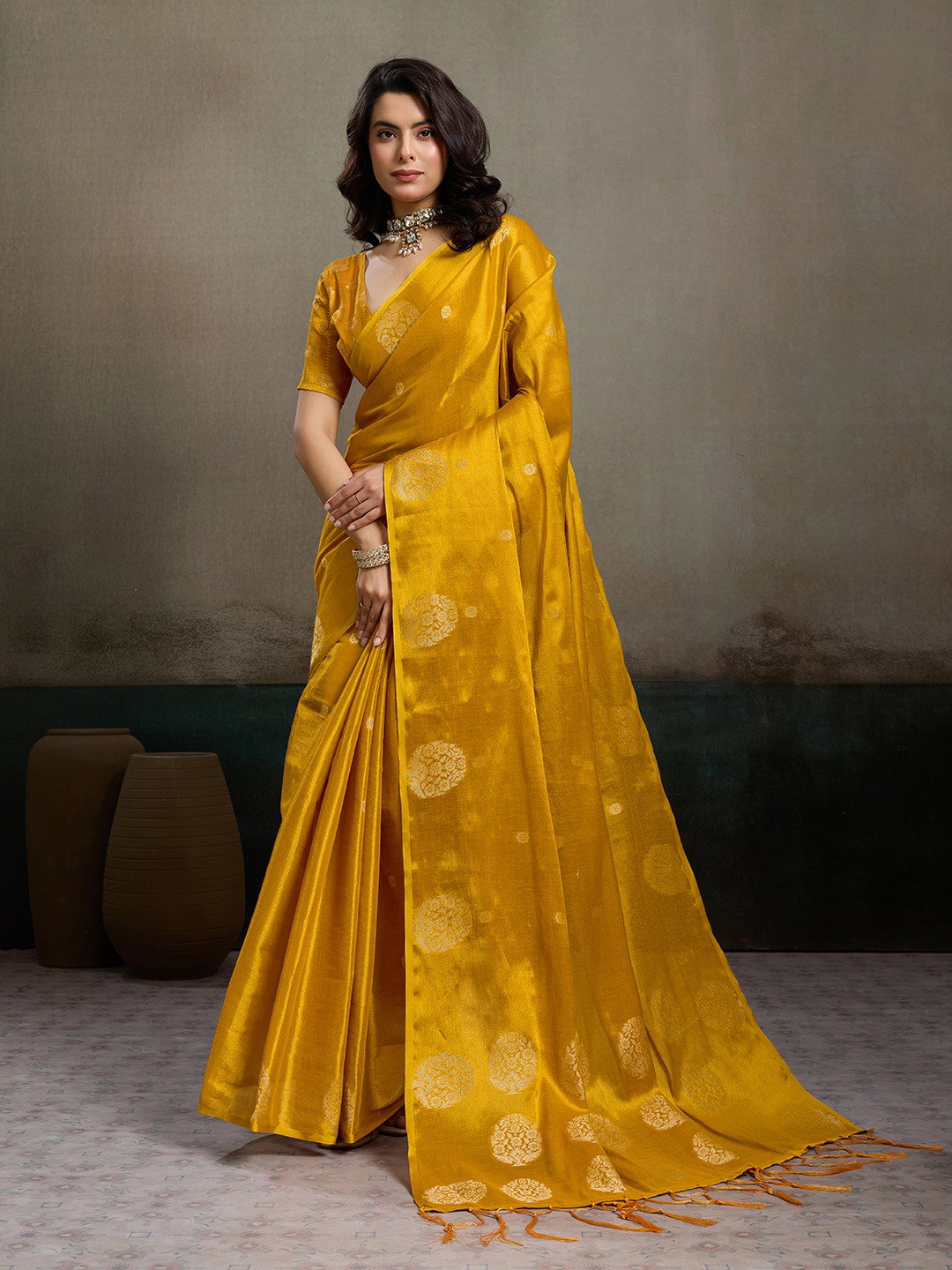 SSF PRESENT DAILY WEAR FANCY TISSUE SILK SAREE PRIYANSHI  SERIES 1001-1006 2