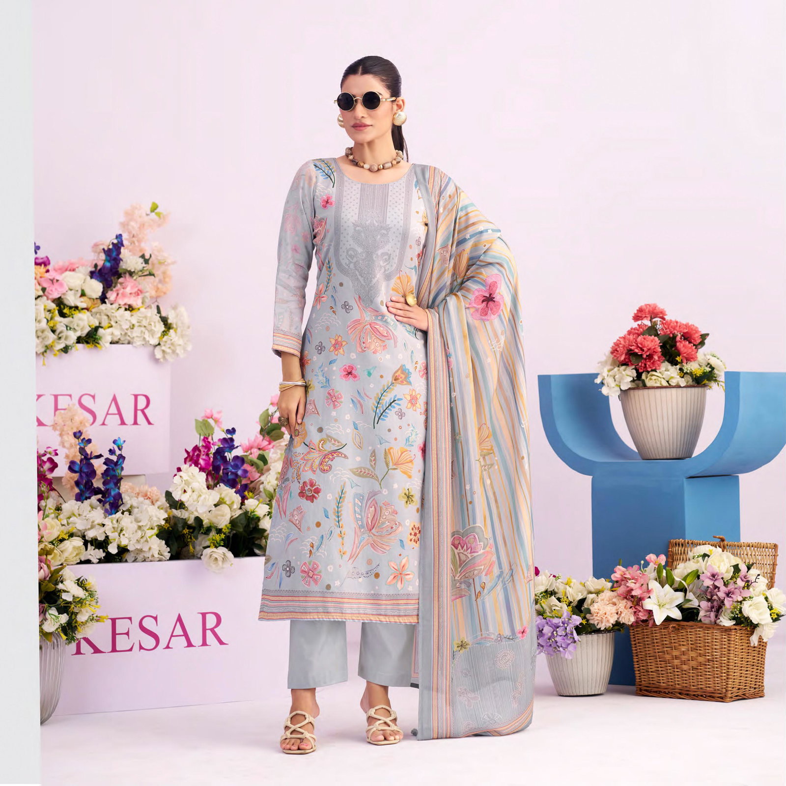 KESAR  PRESNET ZARA  UNSTICH SUIT SERIES 66001-66006 16