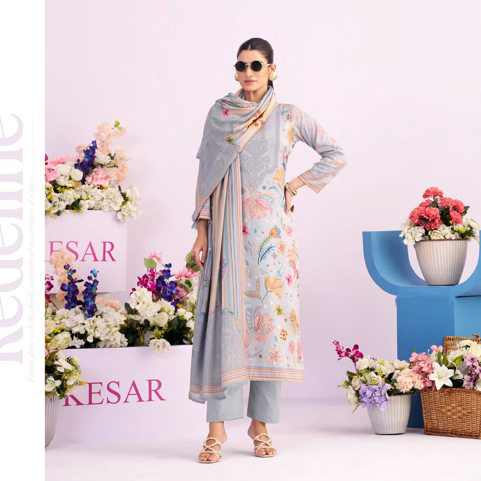 KESAR  PRESNET ZARA  UNSTICH SUIT SERIES 66001-66006 12