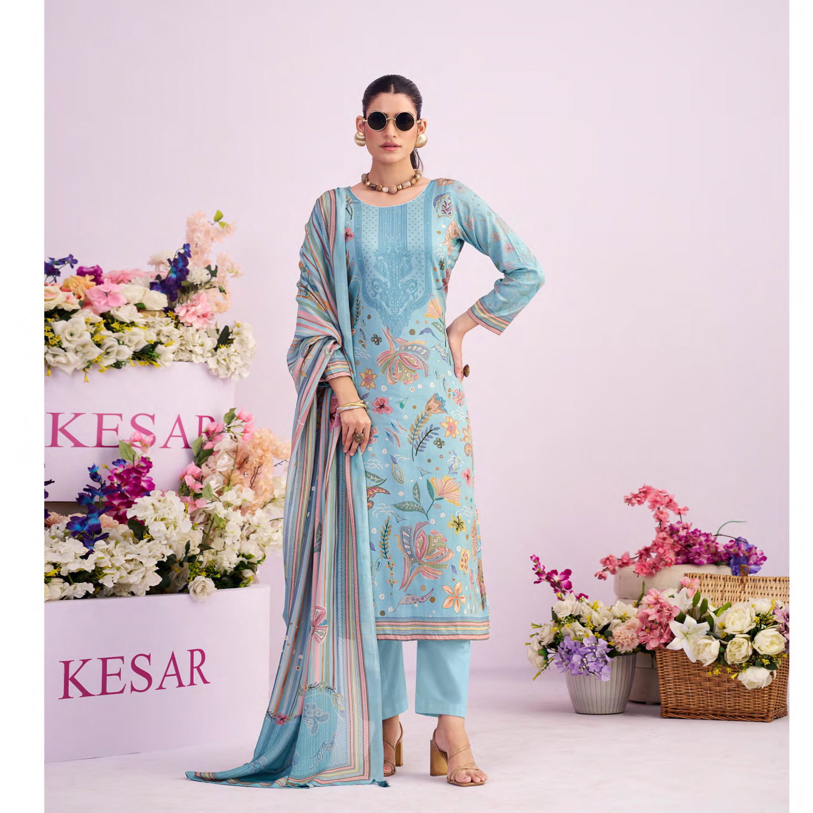 KESAR  PRESNET ZARA  UNSTICH SUIT SERIES 66001-66006 8