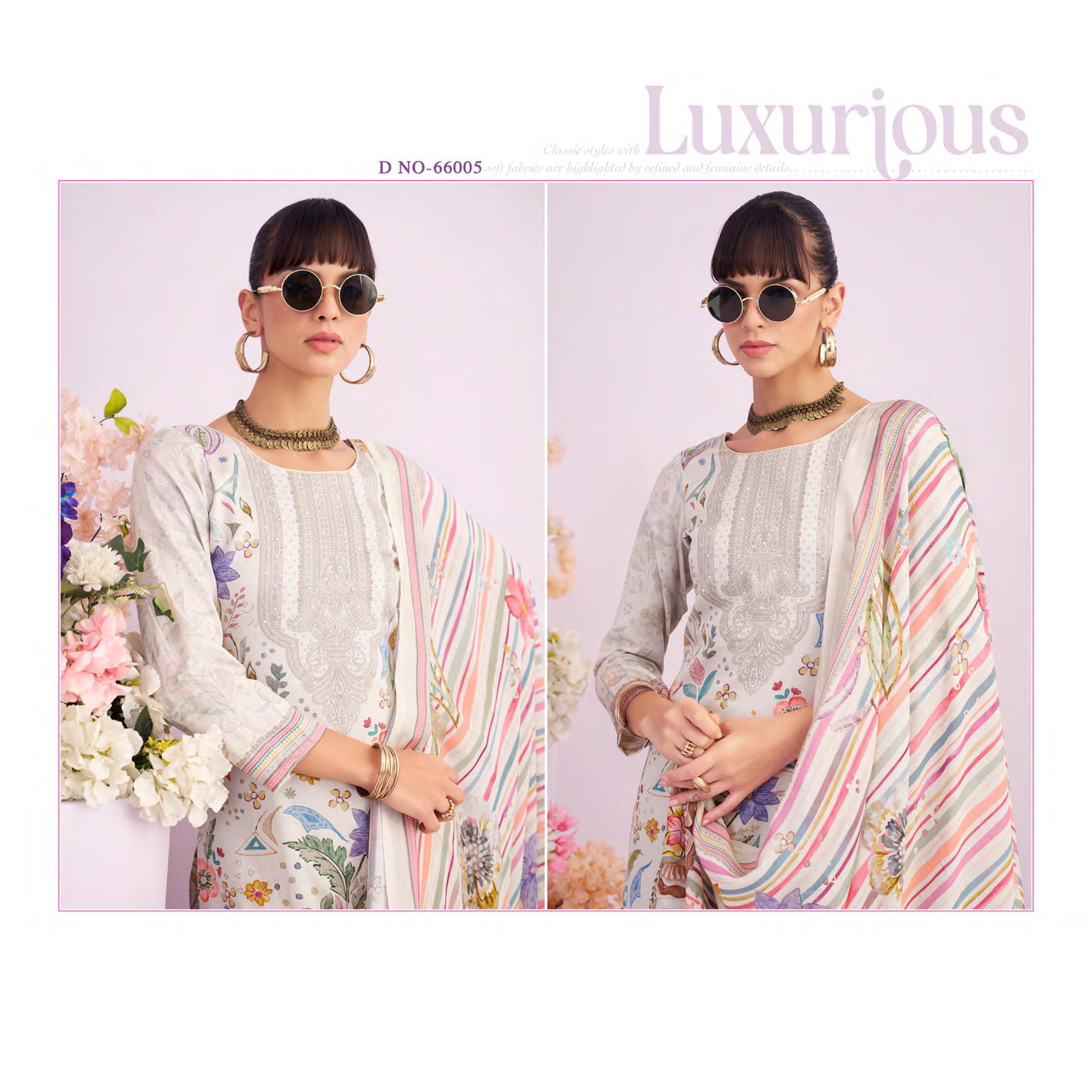 KESAR  PRESNET ZARA  UNSTICH SUIT SERIES 66001-66006 5