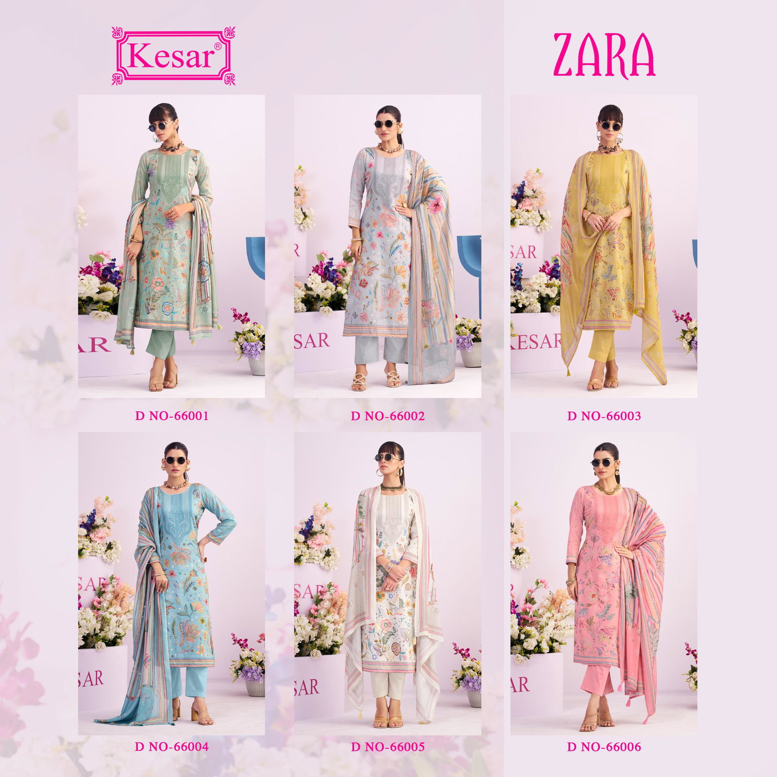 KESAR  PRESNET ZARA  UNSTICH SUIT SERIES 66001-66006 4