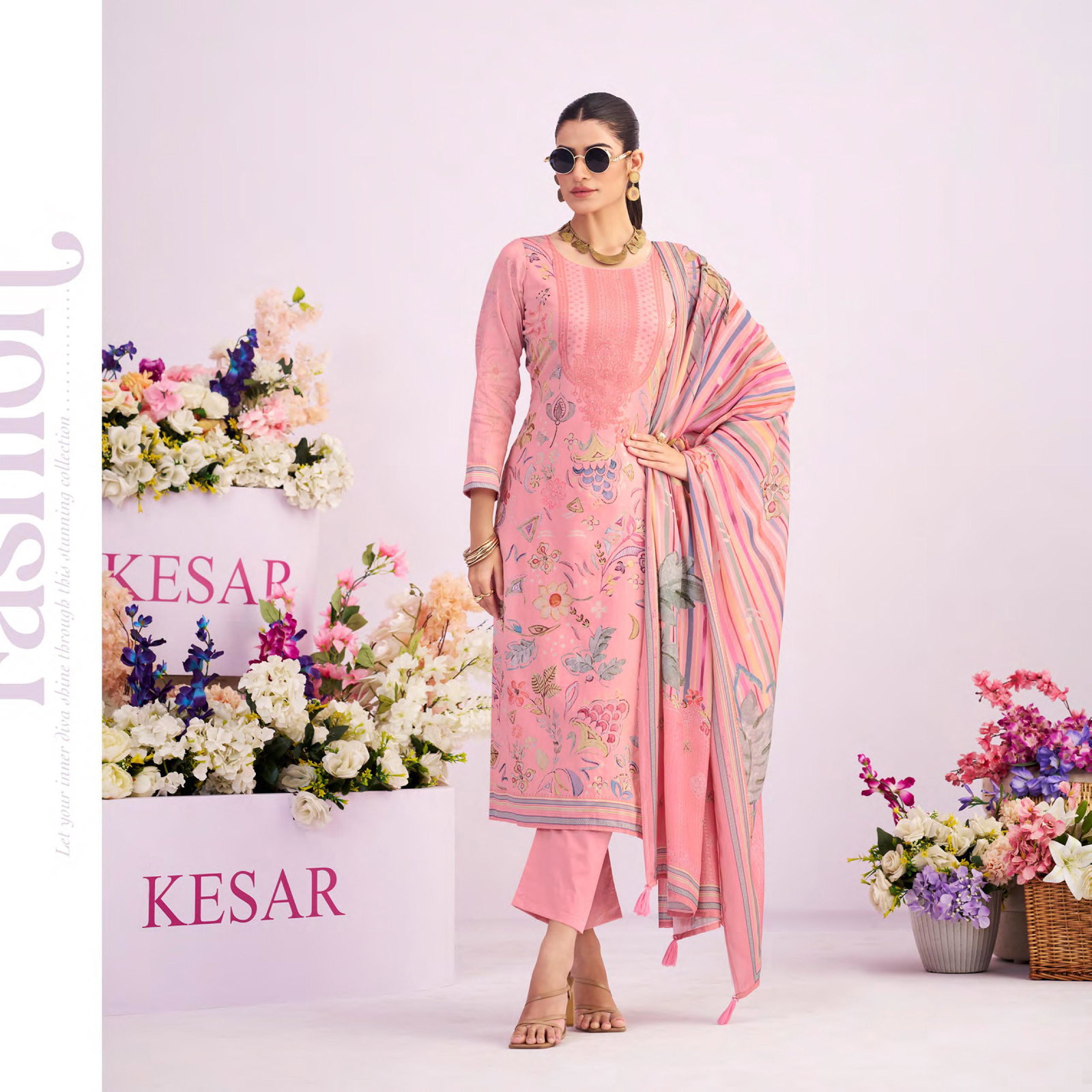 KESAR  PRESNET ZARA  UNSTICH SUIT SERIES 66001-66006 3