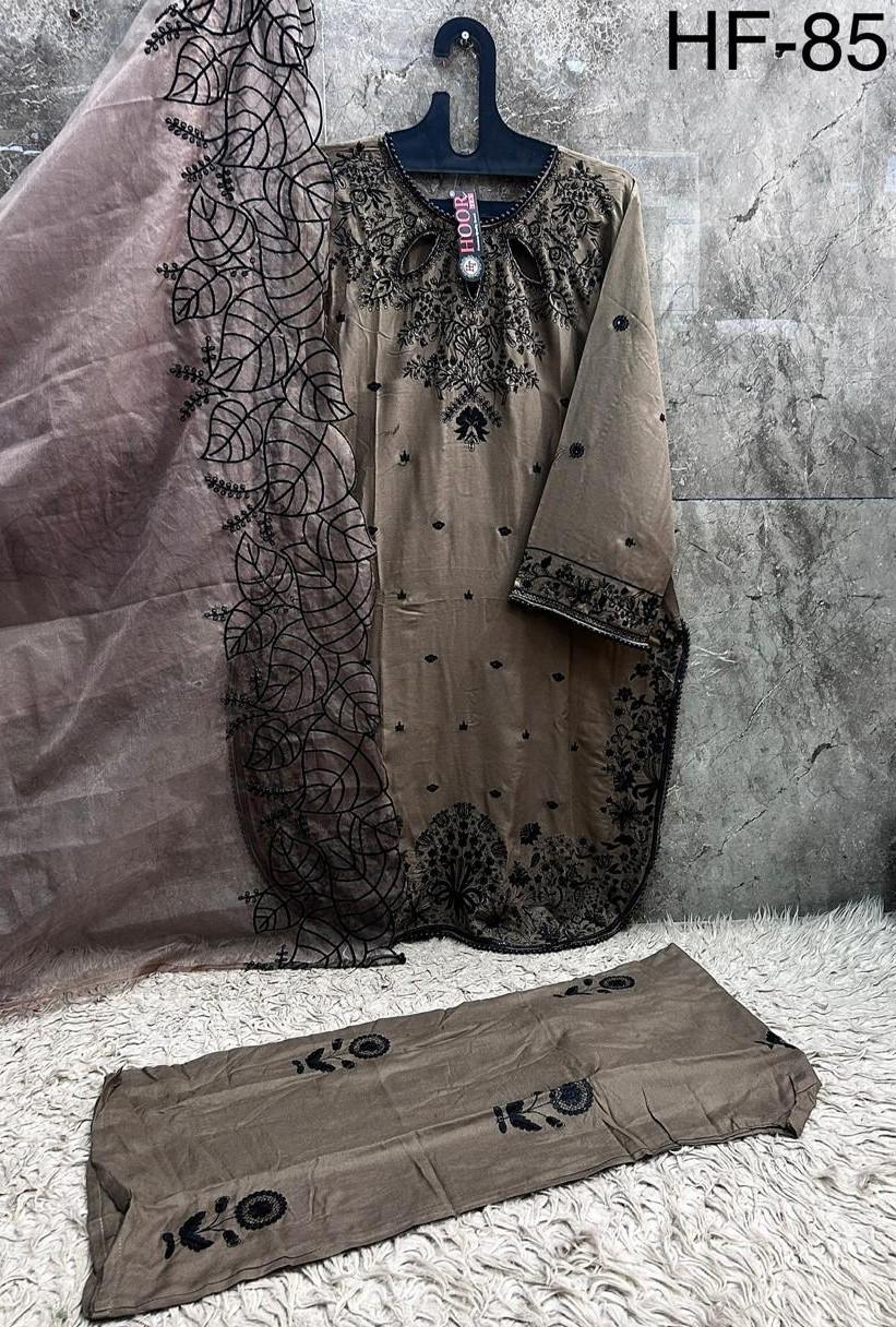 HOOR TEX PRESENT FULL STICHED PAKISTANI SUITS SERIES HF 851-A TO D 8