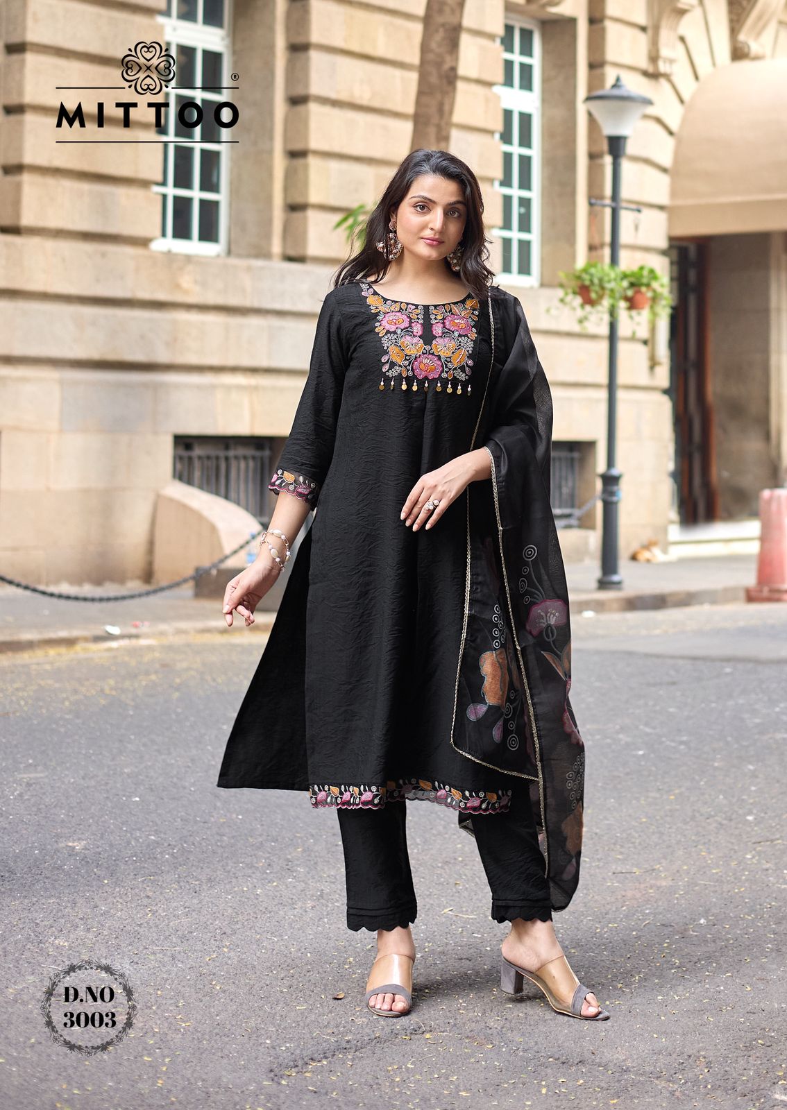 MITTO PRESENT  CATLOUGLE AARZOO SERIES 3001-3006 WITH VISCOSE WEAVING AND THREAD WORK WITH HANKWORK 6