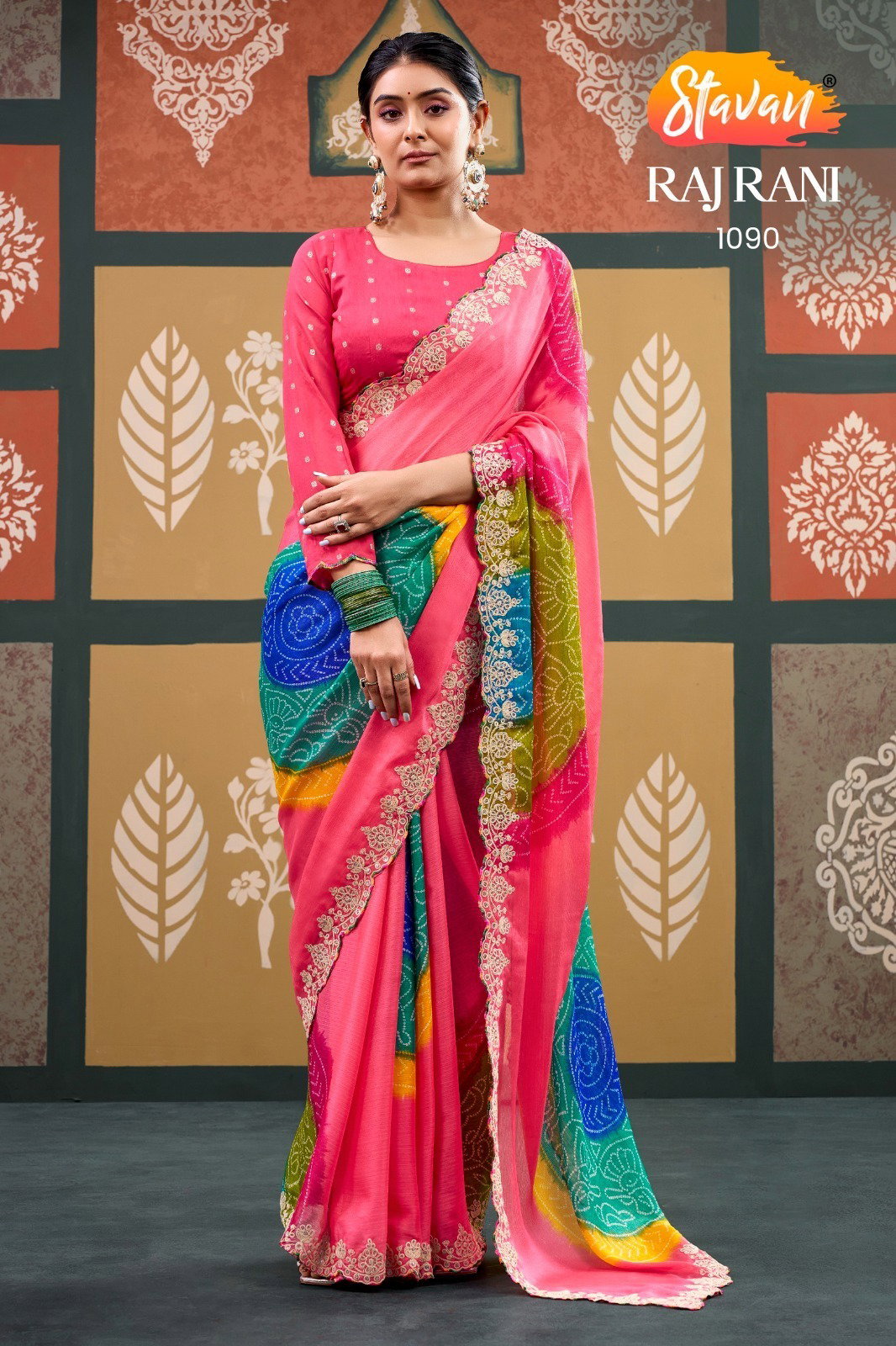 STATVAN PRESENT FANCY DAILY WEAR SAREE CATLOUGE RAJRANI SERIES 1081-1085 2