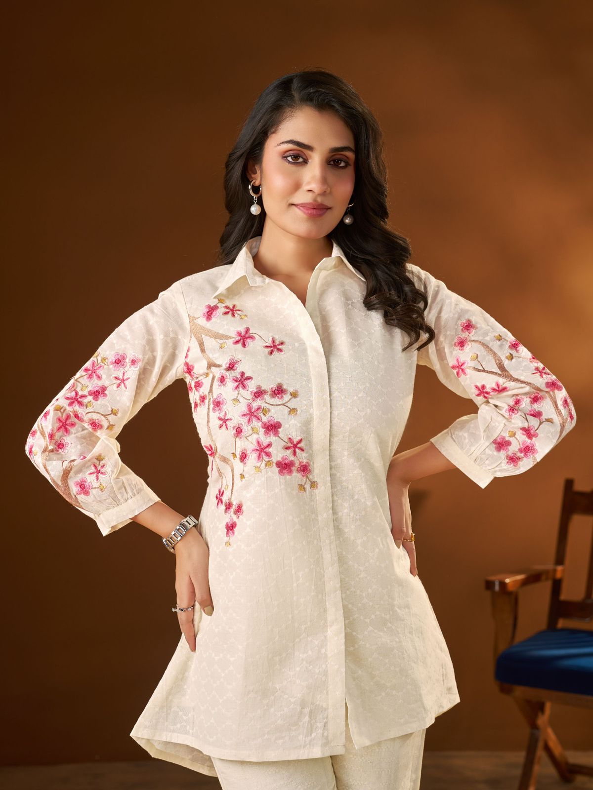 VAMIKA PRSENT For This season Presenting Exclusive Super Hit Code Set With Hevy Work Cotton CORDSET 6