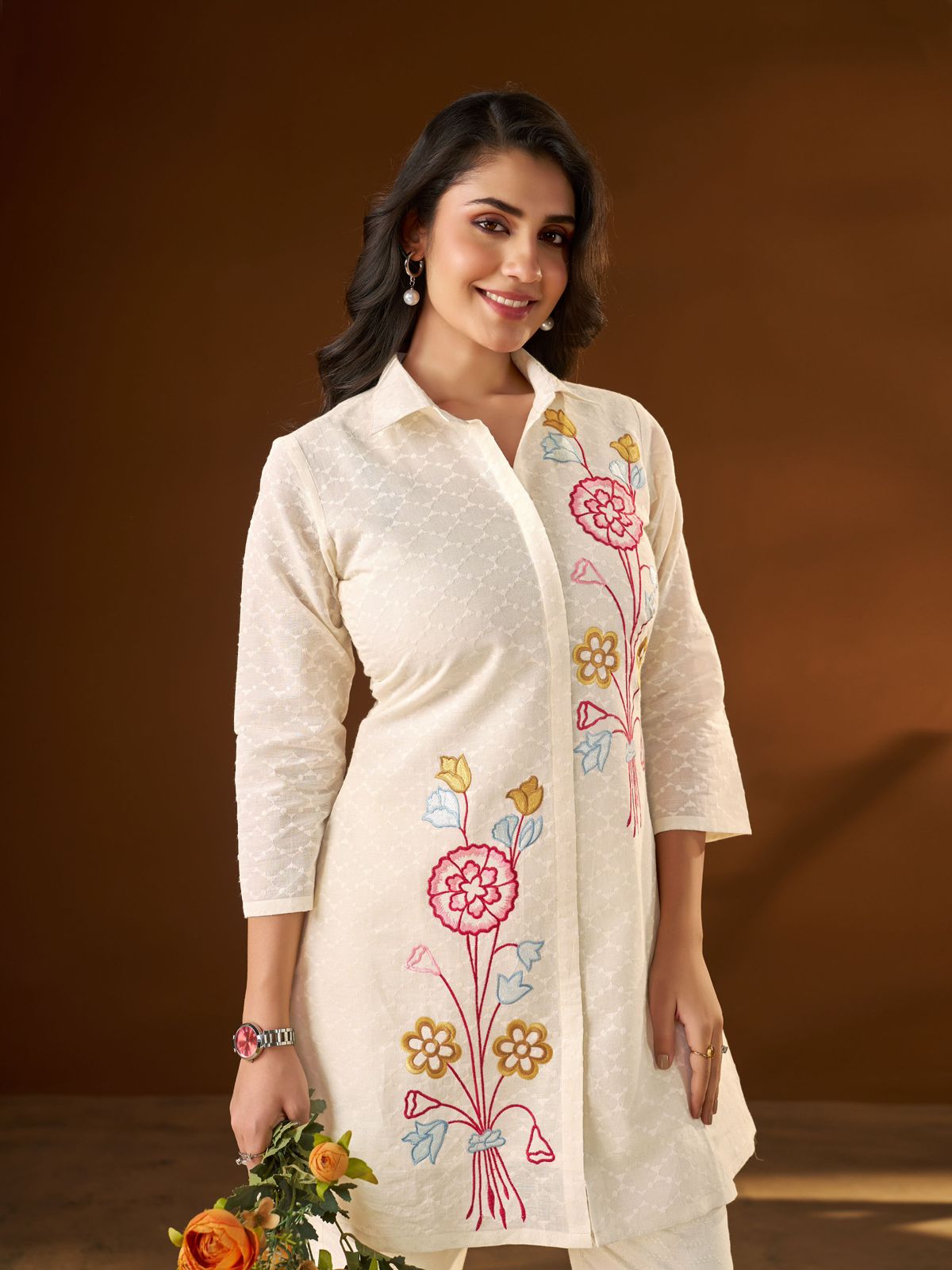 VAMIKA PRSENT For This season Presenting Exclusive Super Hit Code Set With Hevy Work Cotton CORDSET 5