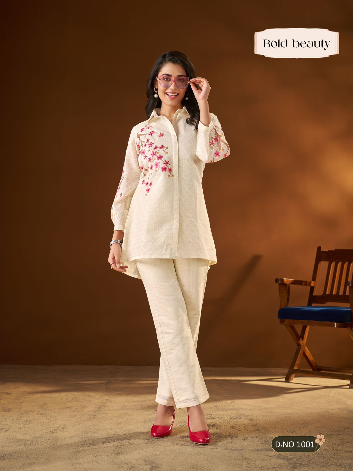 VAMIKA PRSENT For This season Presenting Exclusive Super Hit Code Set With Hevy Work Cotton CORDSET 3