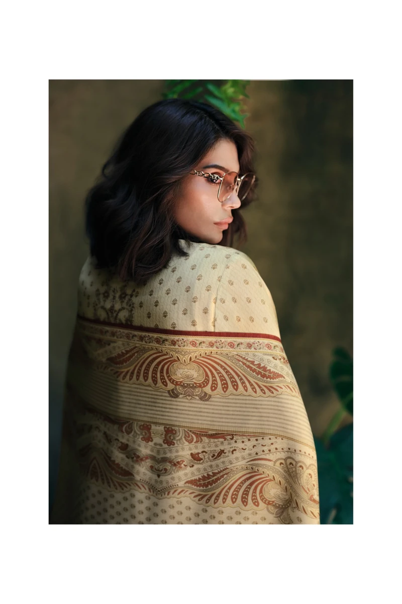 VARSHA PRESENT NEW CATLOUGLE SVARA SERIES SV 01-SV 04 VISCOSES CREPE UNSTICH SUIT 2