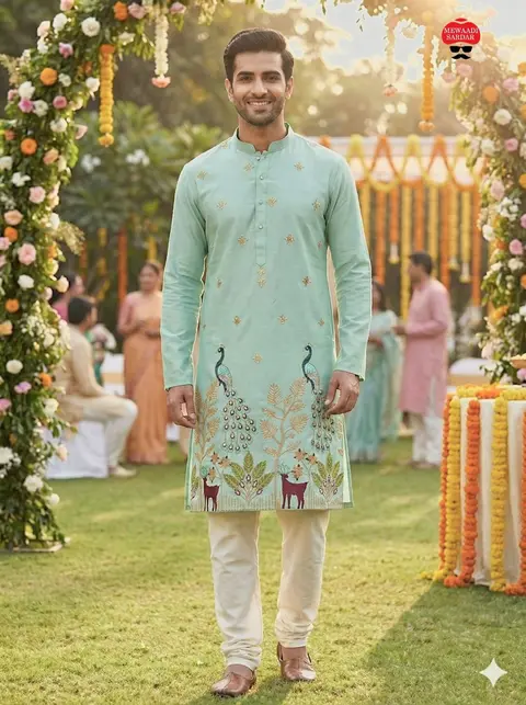 Wedding & Party Wear Kurta Pyjama for Men 6
