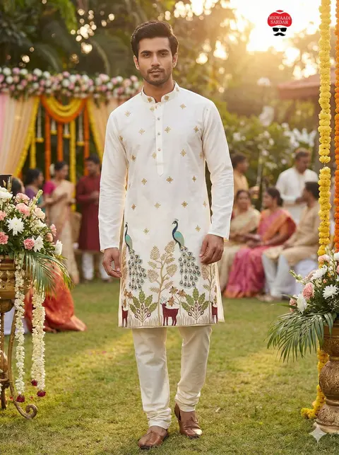 Wedding & Party Wear Kurta Pyjama for Men 4