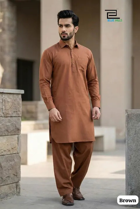 Men’s Pathani Kurta Salwar in Premium Cotton 10