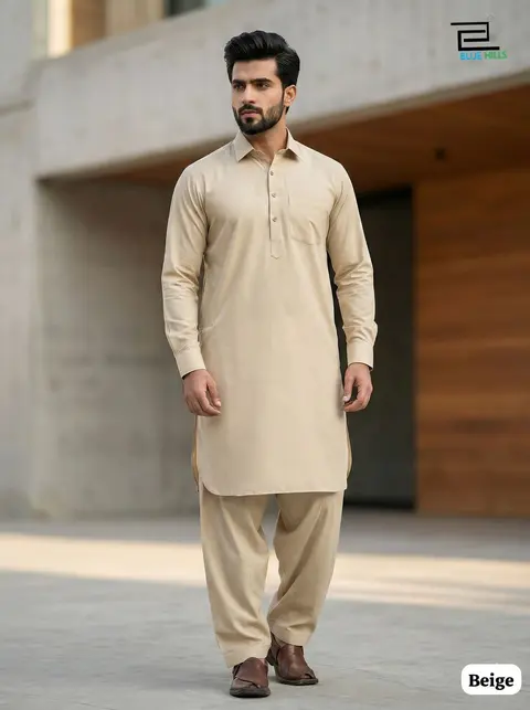 Men’s Pathani Kurta Salwar in Premium Cotton 8